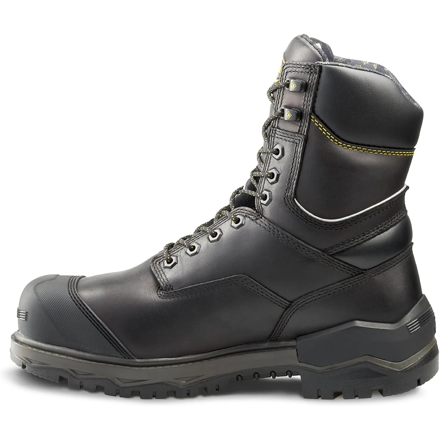 Terra Men's Gantry LXI 8" Nano Comp Toe WP Work Boot -Black- 4TAXBK