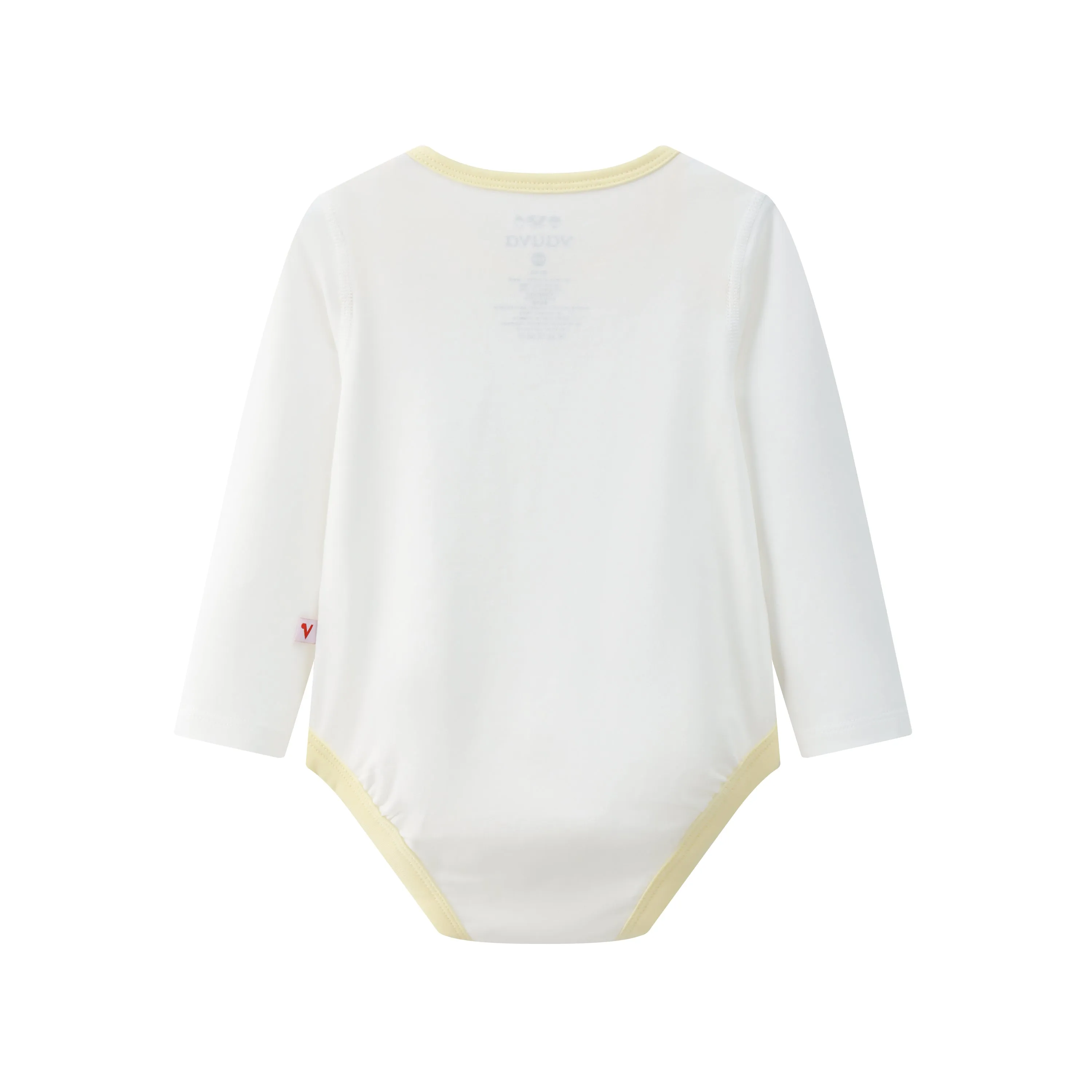 Vauva BBNS - Organic Cotton White/Light Yellow Bodysuits (2-pack)