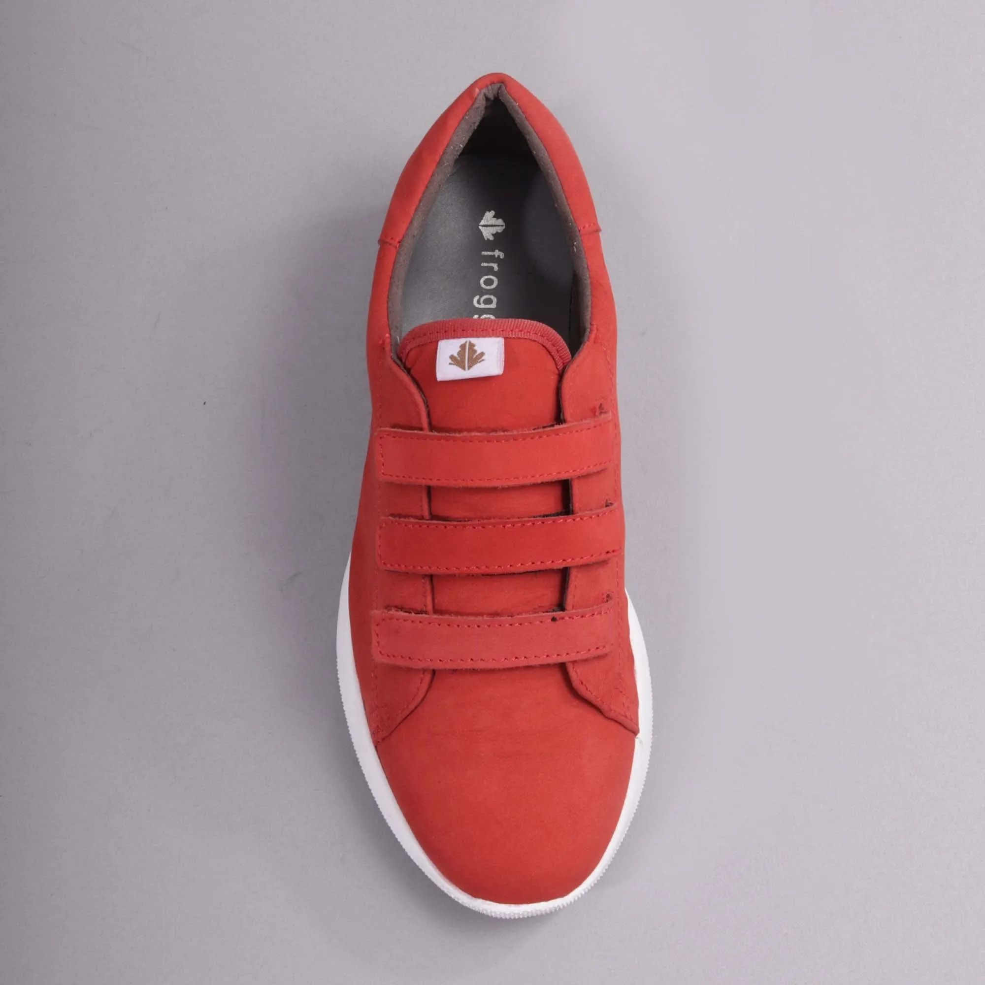 Velcro straps sneakers in red - 12381