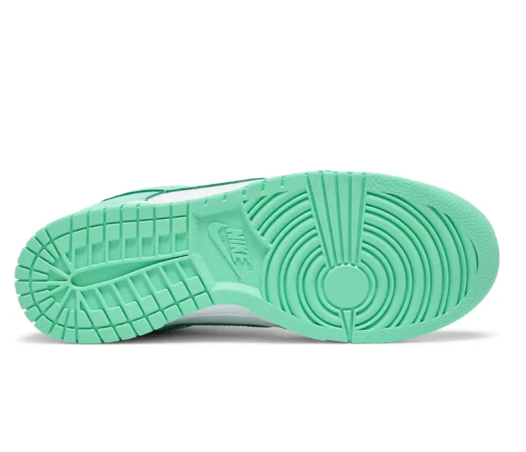 Women's Nike Dunk Low (White/Green Glow)